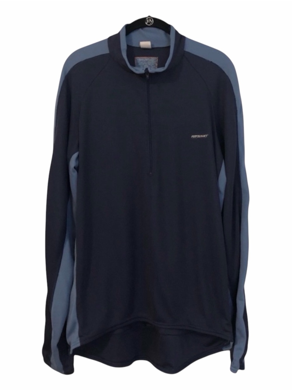 Men’s Sport Performance Quarter Zip Long Sleeve Navy Blue